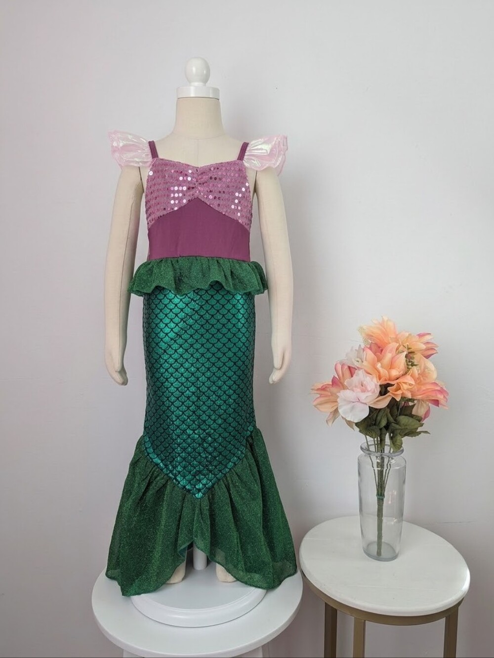 Little Mermaid Costume / Dress for Girls – Size 7Y (New with Tags)